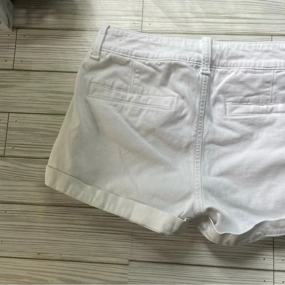 American eagle white midi shorts women’s size 00 - Picture 8 of 9